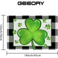 thumbnail image 6 of St. Patrick''s Day Placemats 12x18 Inch Set of 4 Buffalo Plaid Shamrocks Table mats Farmhouse Rustic Holiday Kitchen Dining Table Decoration for Indoor Outdoor Dinner Party Décor GP116-18, 6 of 6