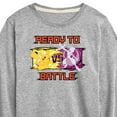 thumbnail image 3 of Pokémon - Pikachu Mewtwo Battle - Youth Long Sleeve Graphic T-Shirt, 3 of 5
