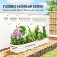 thumbnail image 3 of Cream White Galvanized Raised Garden Bed Kit - 94.5" Metal Planter Box with Safety Edging for Patio, Balcony & Garden - Weather-Resistant & Easy Assembly, 3 of 7
