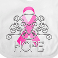 thumbnail image 4 of Inktastic Hope- Pink Ribbon Breast Cancer Awareness Boys or Girls Baby Bib, 4 of 4
