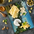 thumbnail image 5 of East Cutting Board, View of the Tropical Jungle River at the Beach of Masoala National Park in Madagascar, Decorative Tempered Glass Cutting and Serving Board, Large Size, Multicolor, by Ambesonne, 5 of 5