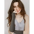 thumbnail image 4 of Womens Winter Warm Over Elbow Long Fingerless Thumb Hole Gloves Mittens Knitted Arm Warmer, 4 of 7