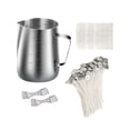 thumbnail image 4 of Kit para hacer velas, suministros para hacer velas de bricolaje, herramienta para hacer velas de acero inoxidable Sin termómetro, 4 of 7