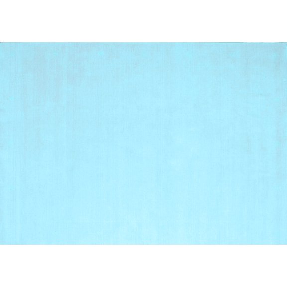 Ahgly Company Indoor Rectangle Abstract Light Blue Contemporary Area Rugs, 2' x 4'