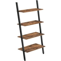 Deals on VASAGLE ALINRU Ladder Shelf 4-Tier Bookshelf Storage Rack