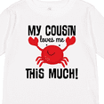 thumbnail image 4 of Inktastic My Cousin Loves Me Boys Boys or Girls Long Sleeve Toddler T-Shirt, 4 of 5