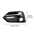 thumbnail image 3 of Exquisite Front Left Right Fog Light Cover Headlight Frame Molding Trim For 2017 2018 2019 2020 2021 5 Door Hatchback, 3 of 5