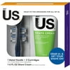 BIC US Unisex Shaving Kit, 2 Cartridges + 1 Handle + Shave Cream Set