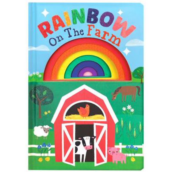 Pre-Owned Rainbow on the Farm - Board Book - Kids Book with Cutouts (Unknown) 1953756026 9781953756022