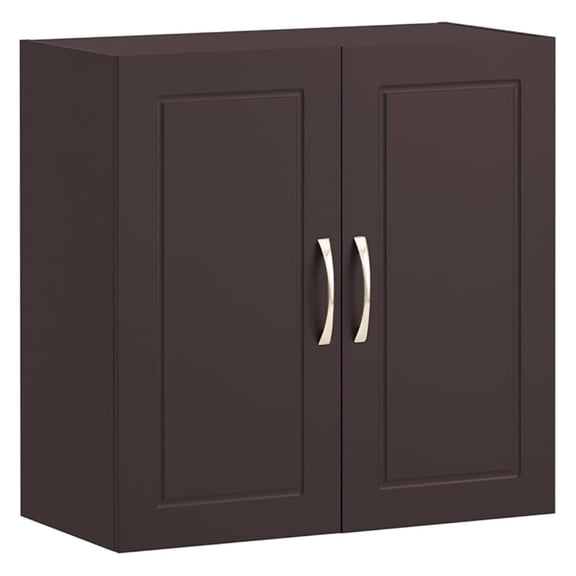 Wall Cabinet Laundry Room, Medicine Cabinet for Bathroom Kitchen Garage,Floating Cabinet Hanging Storage with Adjustable Shelf, Brown FRG231-BR