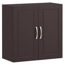 Wall Cabinet Laundry Room, Medicine Cabinet for Bathroom Kitchen Garage,Floating Cabinet Hanging Storage with Adjustable Shelf, Brown FRG231-BR