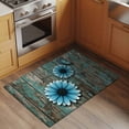 thumbnail image 2 of Blue Daisy Front Door Rugs 2x3 ft Butterfly Farmhouses Countryside Wood Grain Small Rug for Entryway Non Slip Washable Bathroom Door Mat Absorbent Floor Mat for Indoor Entrance, 2 of 9