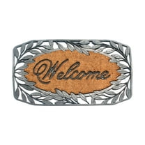 A1HC Natural Coir and Rubber Door Mat, 38x23, Thick Durable Doormats for Indoor Outdoor Entrance, Heavy Duty, Low Profile Door Mat, Easy to Clean, Long Lasting, Front Porch Entry Rug, Black Finish