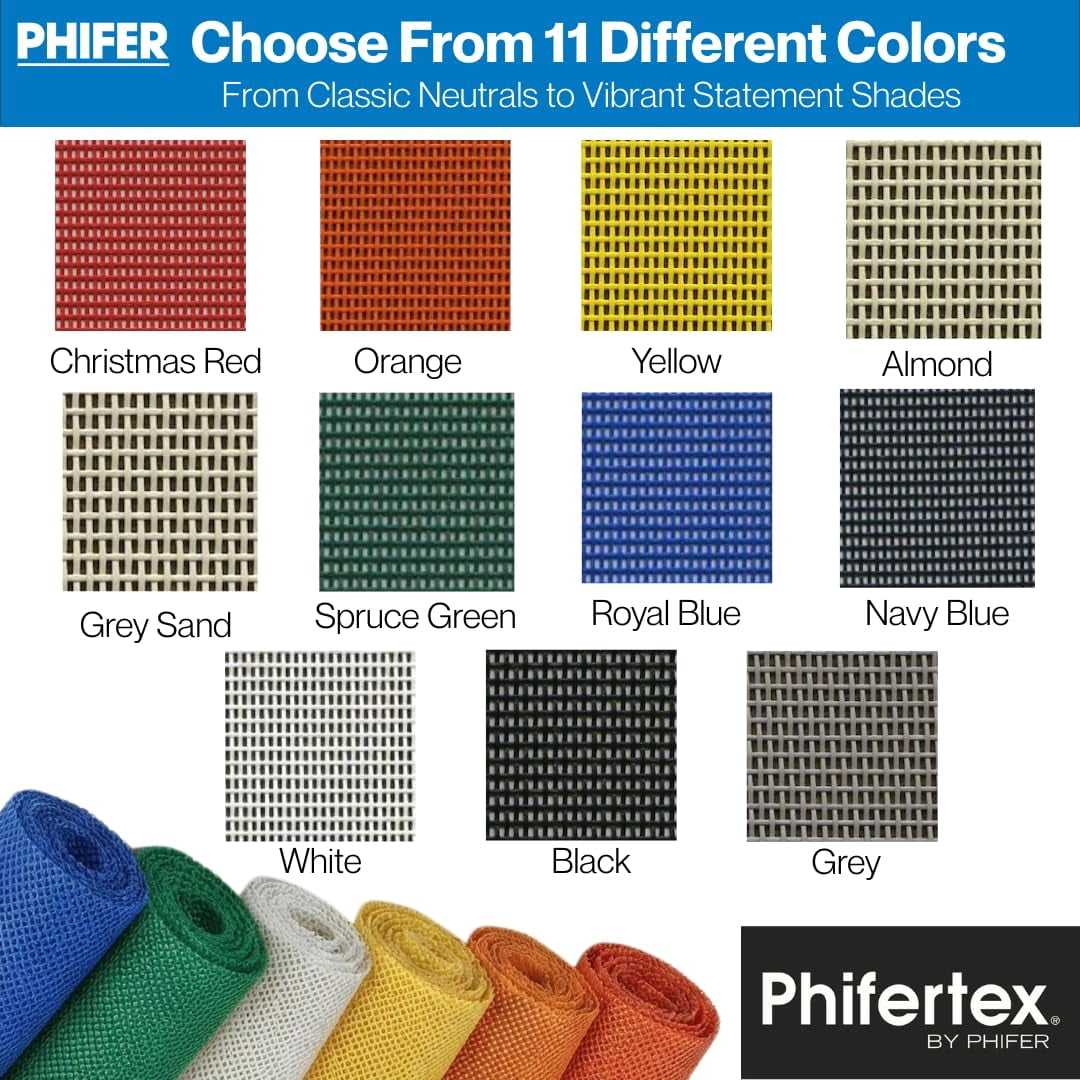 Phifertex Vinyl Mesh Patio Chair Replacement Fabric - 1 Yard Vinyl Mesh Fabric Roll for Upholstery & Crafts -Christmas Red