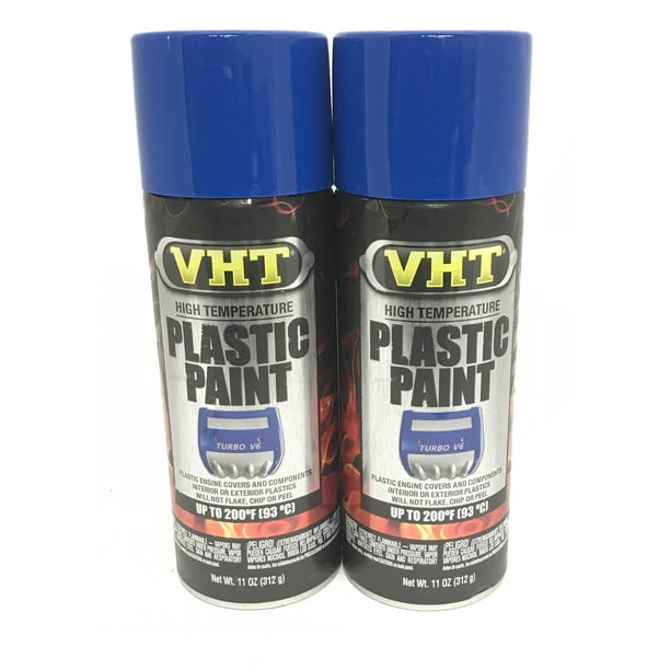 VHT SP8222 PACK High Temperature GLOSS BLUE Plastic Paint 11 oz