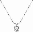 thumbnail image 3 of Stainless Steel Classical Simple Plain Solitaire Style Collar Charm Necklace, 3 of 4
