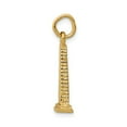 thumbnail image 2 of Real 14kt Yellow Gold 3D Washington Monument Charm Pendant; for Adults and Teens; for Women and Men, 2 of 3