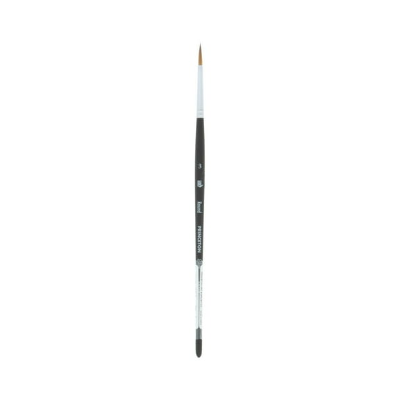 Princeton Brush Elite Synthetic Kolinsky Sable Watercolor Brush, Round, 3