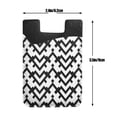 thumbnail image 6 of YFYANG Universal Adhesive Cell Phone Card Holder, Abstract Heart Geometric Black Leather Cell Phone Wallet Sticker, 6 of 6