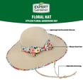 thumbnail image 2 of Expert Gardener Floral Gardening Hat, 2 of 12