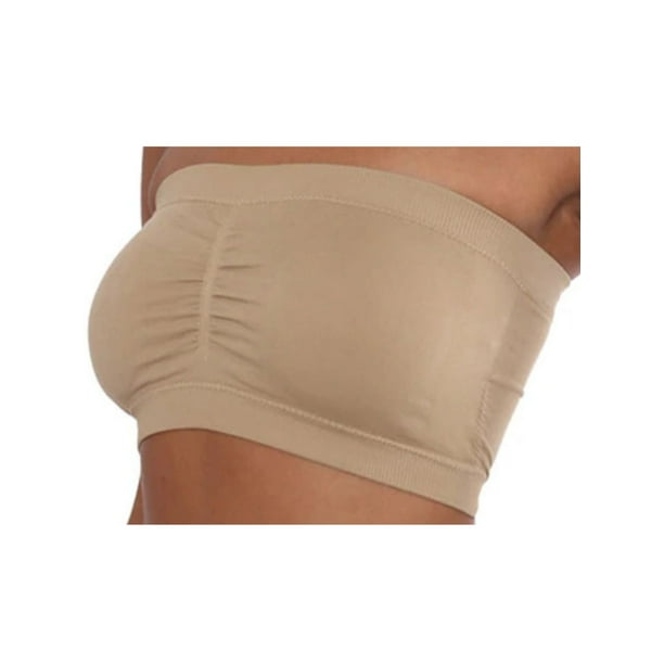 Lavra LAVRA Women's Plus Size Bandeau Bra, Strapless Basic Layer Tube