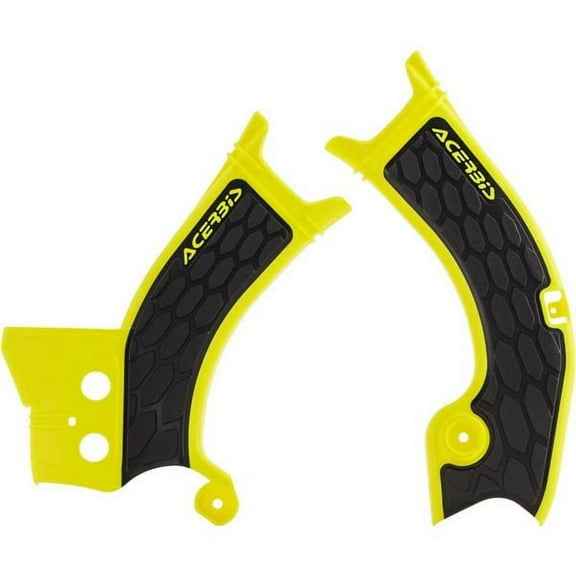 Acerbis X-Grip Yellow/Black Frame Protectors (2686601017)