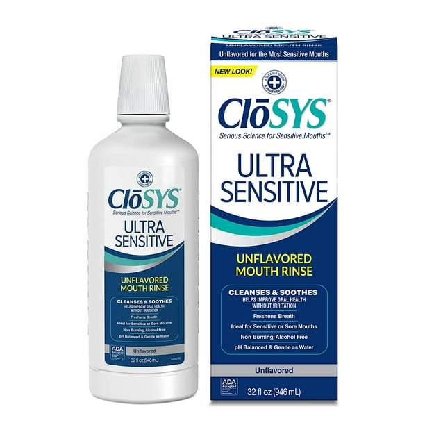 CloSYS Ultra Sensitive Mouthwash Unflavored w/ Optional Flavor Control