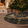 thumbnail image 5 of Disketp Mystical Golden Eye Christmas Tree Skirt, Christmas Tree Decorations, Christmas Decor, Tree Mat Decoration(30-48IN)-36", 5 of 6