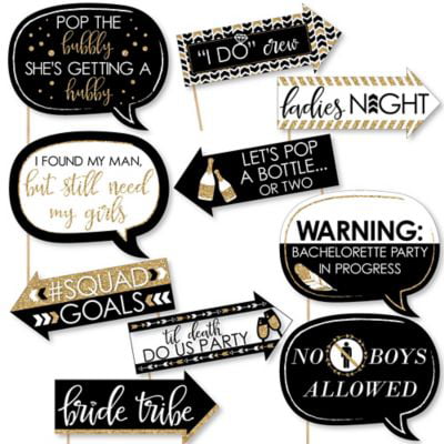 bridal photo booth props