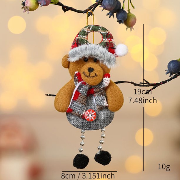 Bonitas decoraciones navideñas, muñecos de nieve, ciervos, adornos para árboles de Navidad, regalos de Papá Noel, adornos navideños para fiestas de Año Nuevo