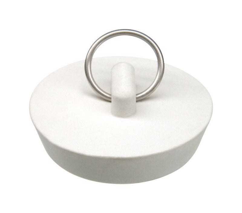 Danco  1-3/4 in. Dia. White  Rubber  Sink Stopper