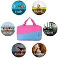 thumbnail image 5 of HYOOG Dry Wet Divisional Gym Bag, Waterproof Oxford Yoga Suitcase, Beach Swim Bag (Rose-Blue), 5 of 8
