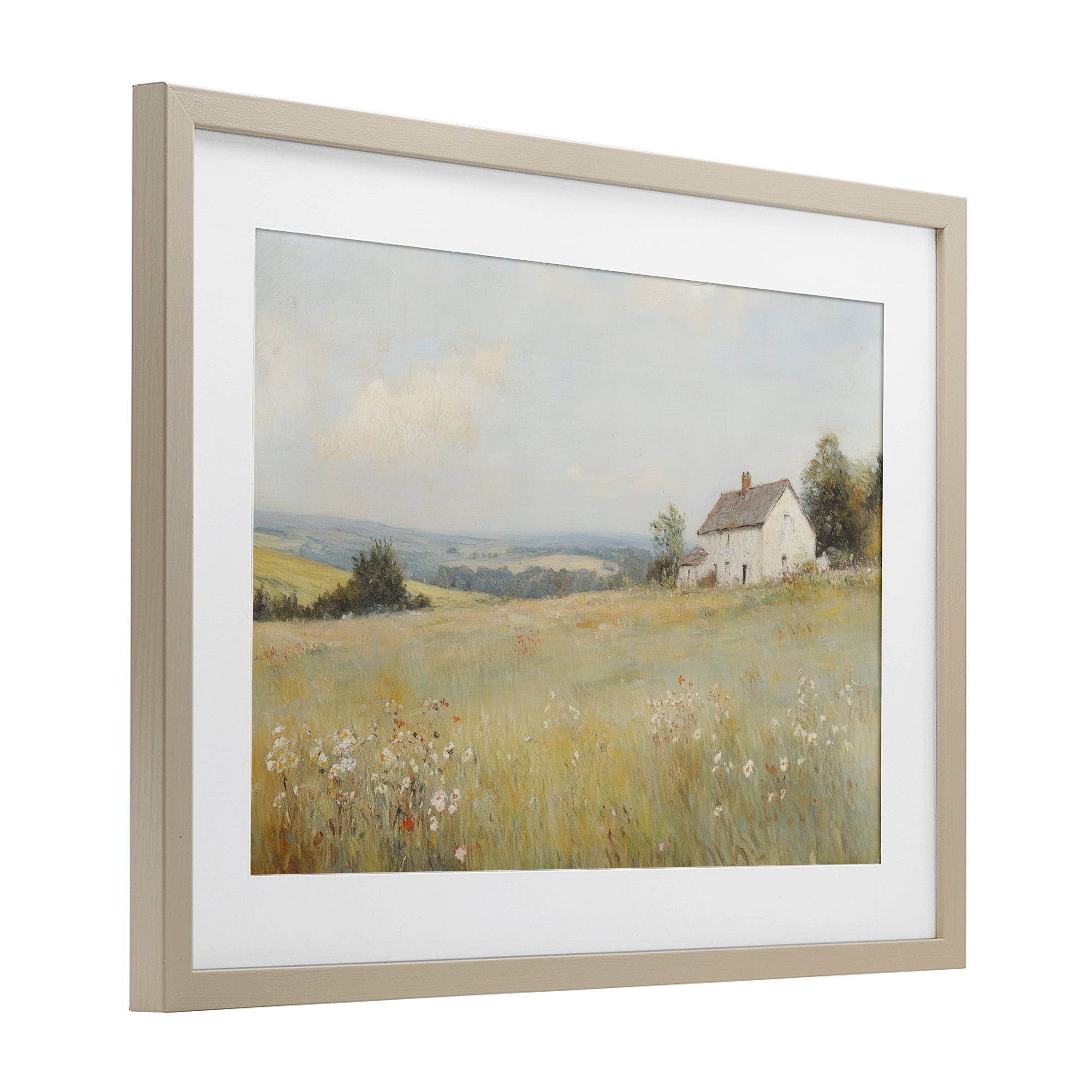 Stupell Industries Little House In The Prairie Birch Framed Print Under Glass, design by Petal Prints Design