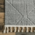 thumbnail image 4 of nuLOOM Kerry Textured Geometric Tasseled Area Rug, 10' x 14', Kerry Light Grey, 4 of 9
