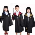 thumbnail image 2 of Disfraz de Halloween para niños y adultos, estilo Potter de la Escuela de Magia de Ravenclaw, bata de Cosplay para niños y niñas, trinchera para fiesta, 2 of 5