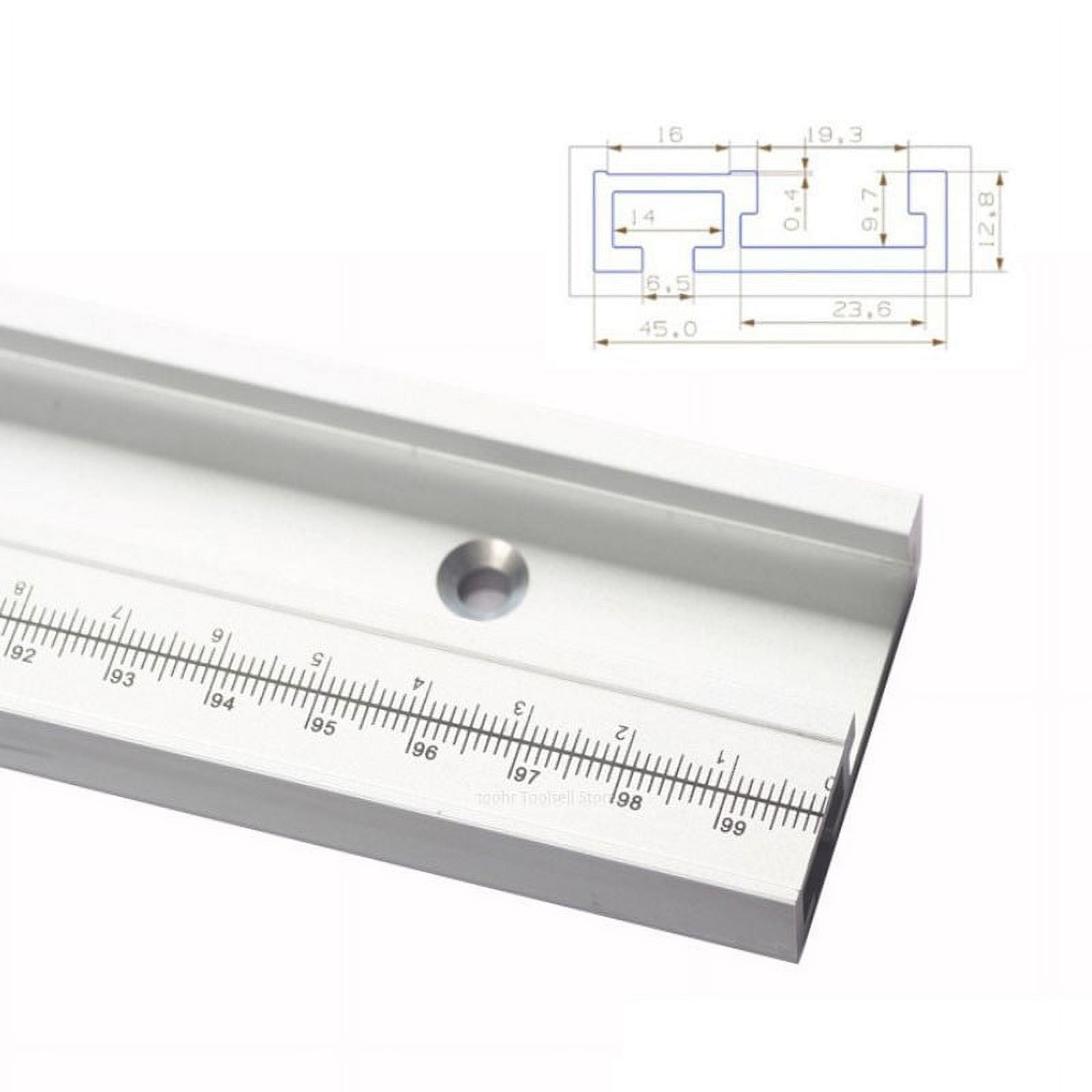 Universal 45 Type T-Track T-Slot Miter Track Jig Aluminium Alloy Miter Track Stop Woodworking Diy Tools For Table Saw Pusher 600Mm Smile Home