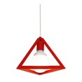 thumbnail image 1 of Lámpara de araña triangular Linaichen, estilo industrial vintage, lámpara colgante triangular roja, accesorio de techo, 1 of 4