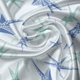 thumbnail image 5 of Ambesonne Starfish Valance Pack of 2, Nautical Theme Starfish, 42"X18", Almond Green Azure Blue, 5 of 5