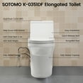 thumbnail image 2 of SOTOMO Elongated ADA Compliant One Piece Toilet, 17.2" Comfort Seat Height, 1.1/1.6 GPF Dual Flush, MAP 1000g, Soft-Close & Quick Release Seat, 12" Rough-In, Fully Skirted Toilet for Bathroom, 2 of 9