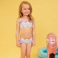 thumbnail image 2 of RUTAYY Little Girls 2PCS Bikini Set Ruffle Adjustable Summer Beach Bathing Swimsuit 3 7 Years For Kids Pool Resort Swimwear Beachwear, 4-5 Years, 2 of 5