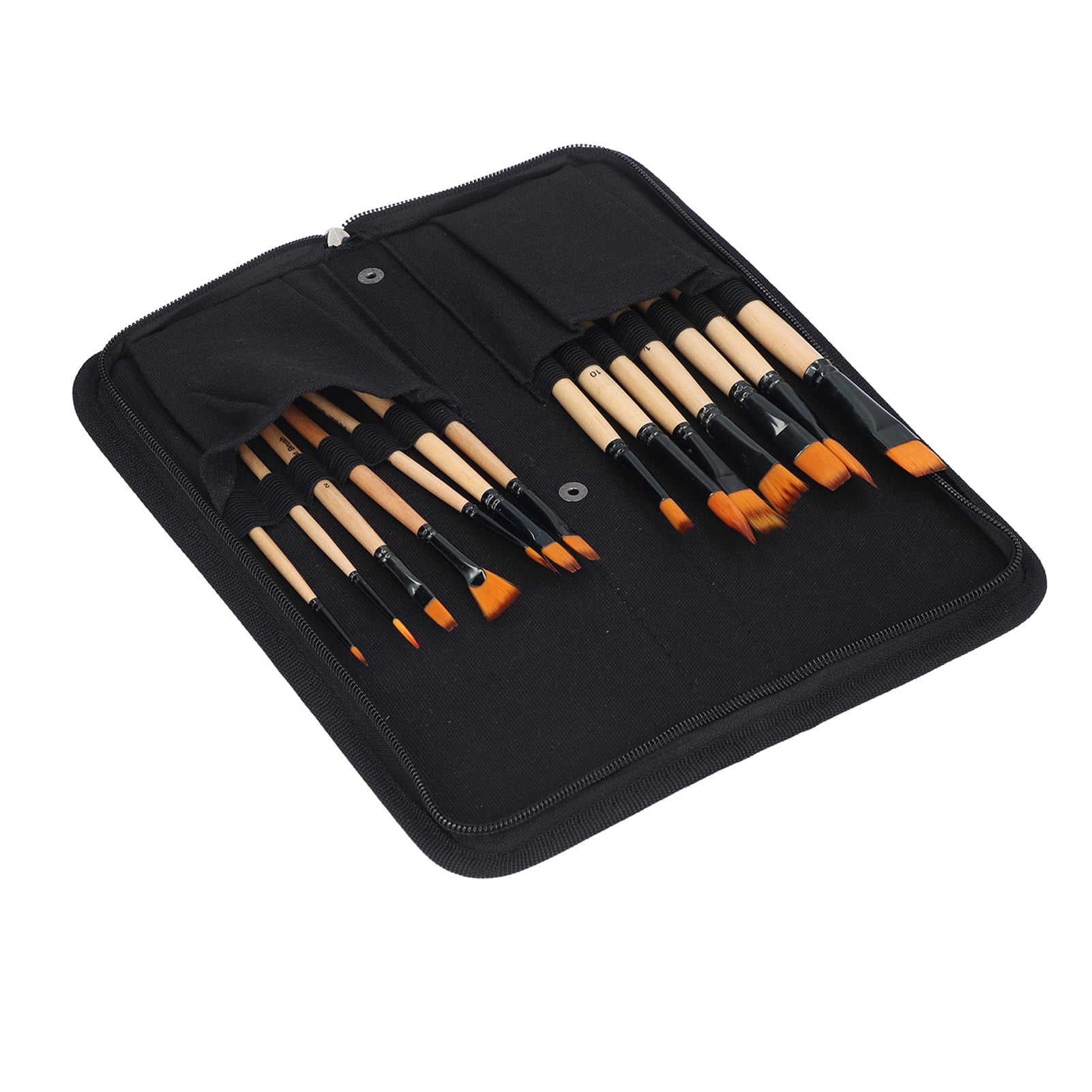 Paint Brush Set, Acrylic Paint Brushes Aluminum Ferrule 14 Pieces For