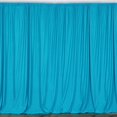 thumbnail image 1 of New Creations Fabric & Foam 10 Feet Wide by 10 Feet High Polyester Backdrop Drape Curtain Panel - (Turquoise), 1 of 3