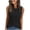 Black, variant on Women's Ribbed Knit Sleeveless Tank Top, Casual Crew Neck Loose Fit Summer Blouse, Lightweight Soft Knit Daily Shirt