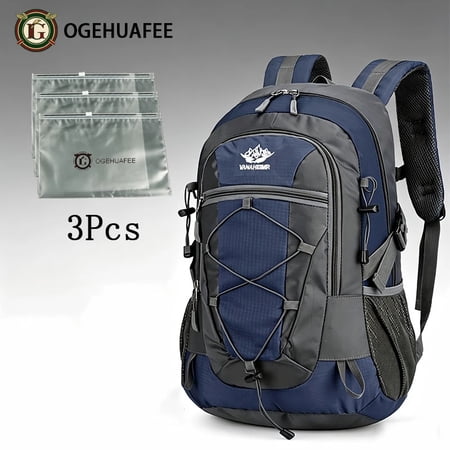 OGEHUAFEE Multi-functional Outdoor Hiking Backpack Unisex Multi-purpose Bag Lightweight Travel Hiking Luggage Storage Pack Compatible with Stabilizing Trekking Poles