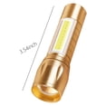 thumbnail image 4 of Dvkptbk Flashlight Pack Aluminium Alloy LED Flashlight, Super Bright Flashlight, Zoomable, Rechargeable Flashlight , Powerful Handheld Flashlight Camping Essentials, 4 of 9