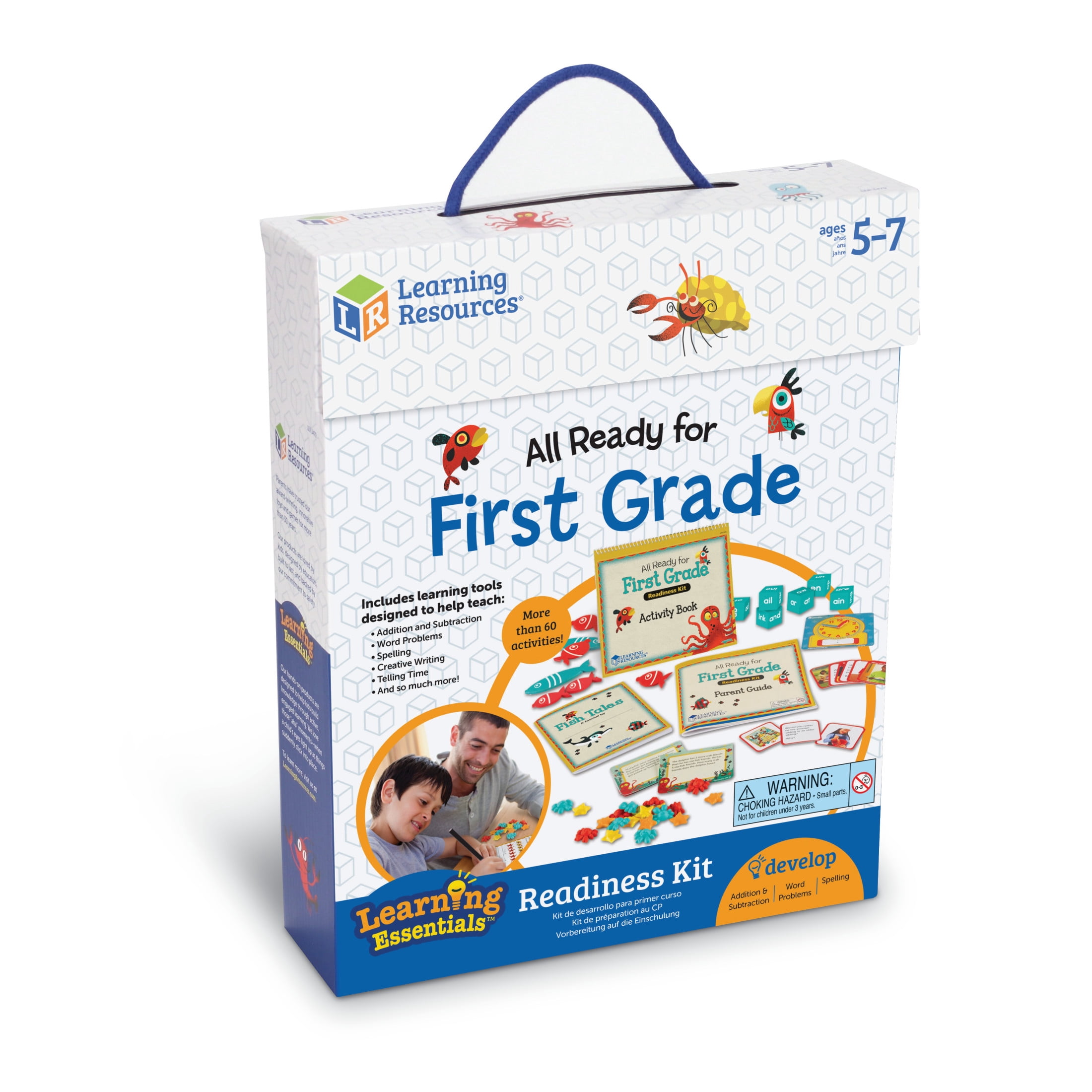 Learning Resources All Ready for First Grade Readiness Kit, Ages 5+