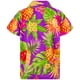 thumbnail image 2 of Camisa KING KAMEHA para hombre, fiesta de verano, piña, color morado, 6XL, 2 of 7