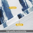 thumbnail image 5 of DriftAway Paint Brush Watercolor Ink Stripe Pattern Lined Window Curtain Grommet 2 Panels 84"L x 52"W Navy Blue, 5 of 7