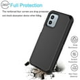 thumbnail image 2 of For Motorola Moto G 5G 2023 Case, Defender Phone Case For Moto G 5G 2023 6.5",Takfox Heavy Duty Shockproof Rugged Rubber Full Body Protective, 3 in 1 Hybrid Bumper Cover (Black), 2 of 9