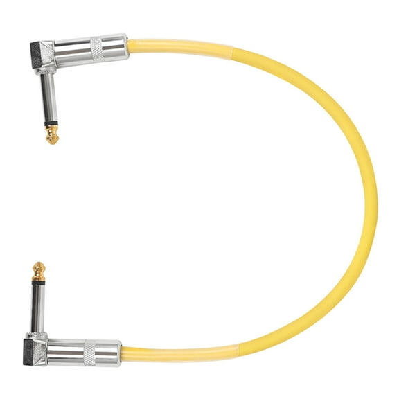 USHOBE Electric Guitar Amp Cord 1Set Yellow Minimalist Design For Stable Connection